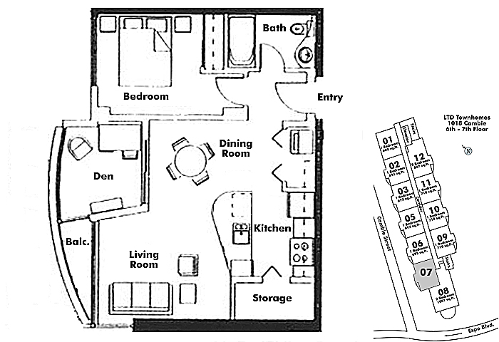 Floor plan 607