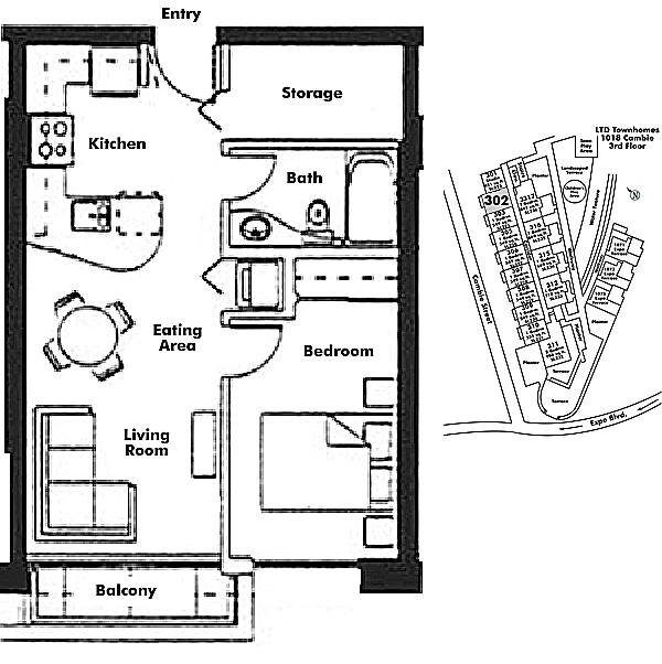 Floor plan 302