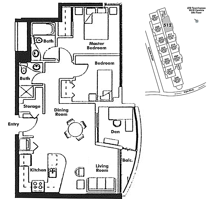Floor plan 512