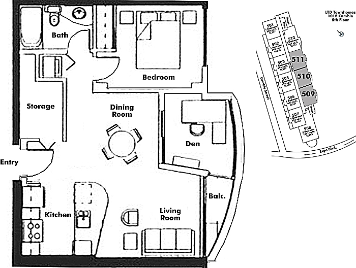 Floor plan 511