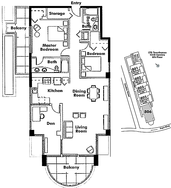 Floor plan 806