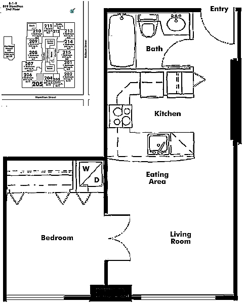Floor plan 205