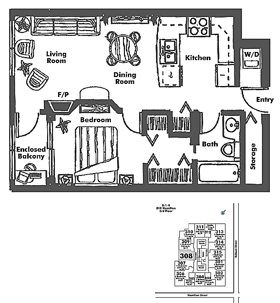 Floor plan 308