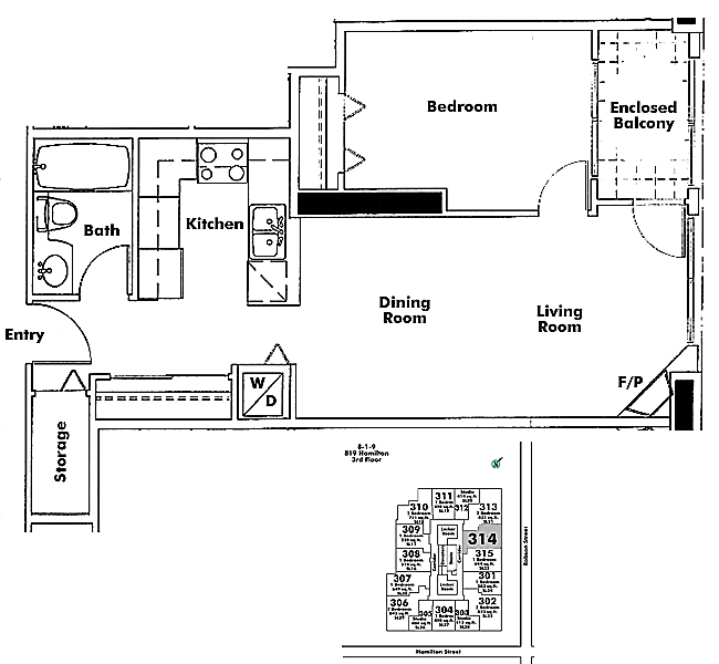 Floor plan 314