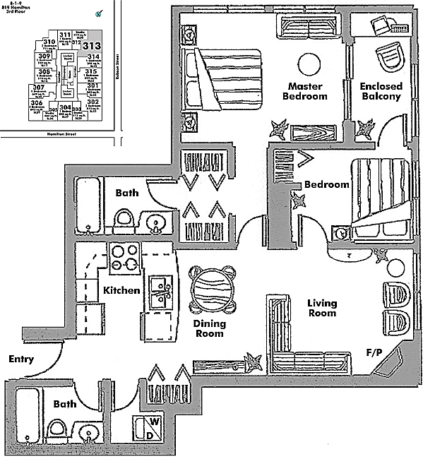 Floor plan 313