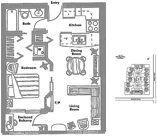 Floor plan 304