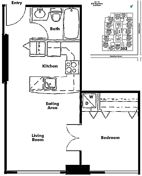 Floor plan 303