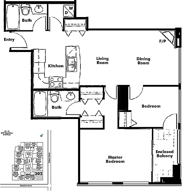 Floor plan 302