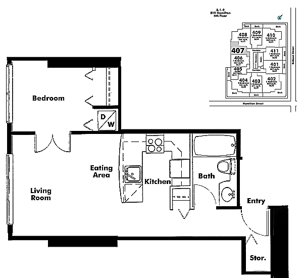 Floor plan 407