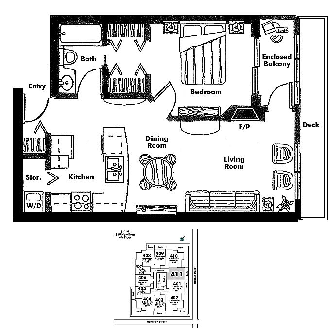 Floor plan 411