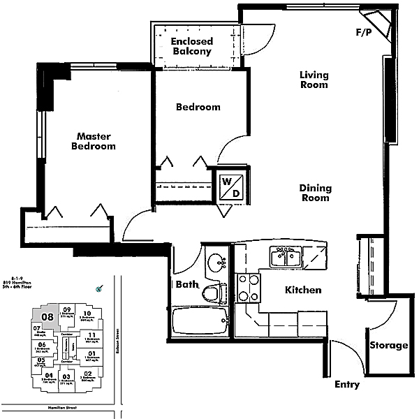 Floor plan 608