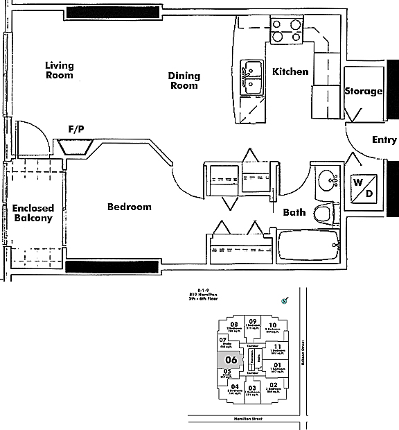 Floor plan 606