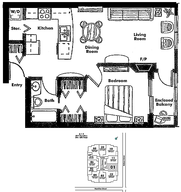Floor plan 601
