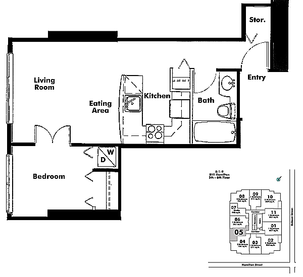 Floor plan 505