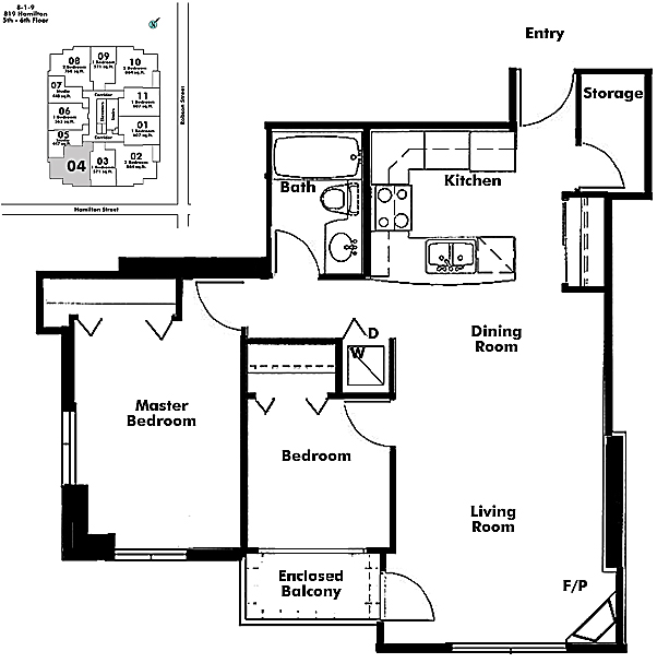 Floor plan 604