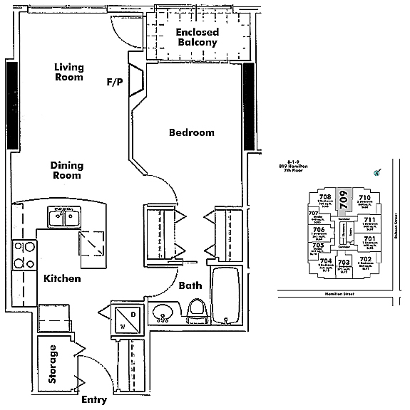 Floor plan 709