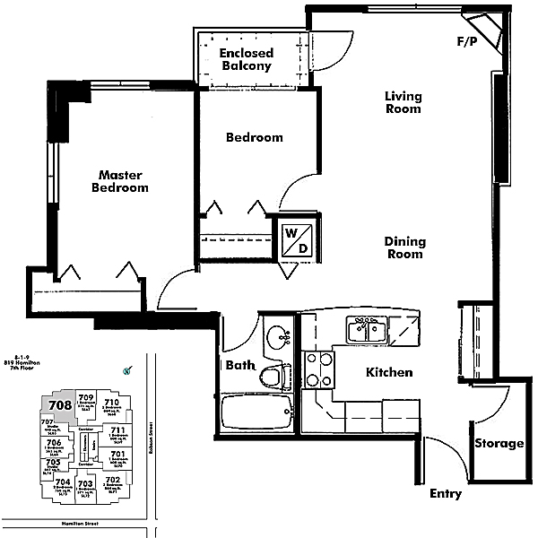 Floor plan 708