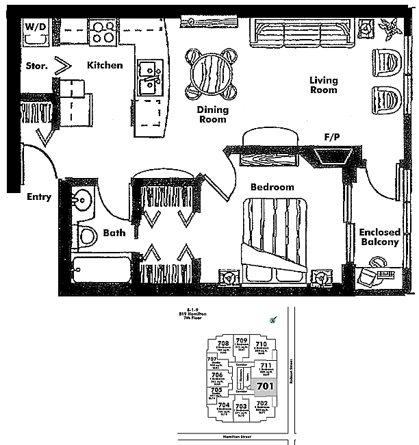 Floor plan 701
