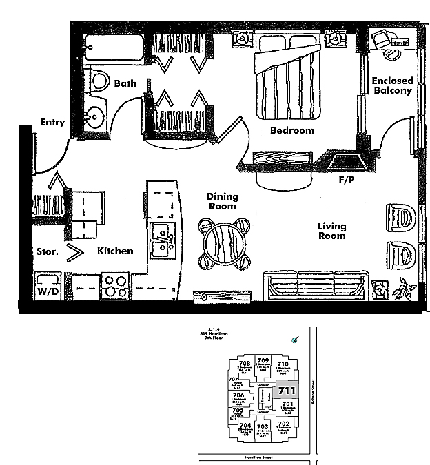 Floor plan 711