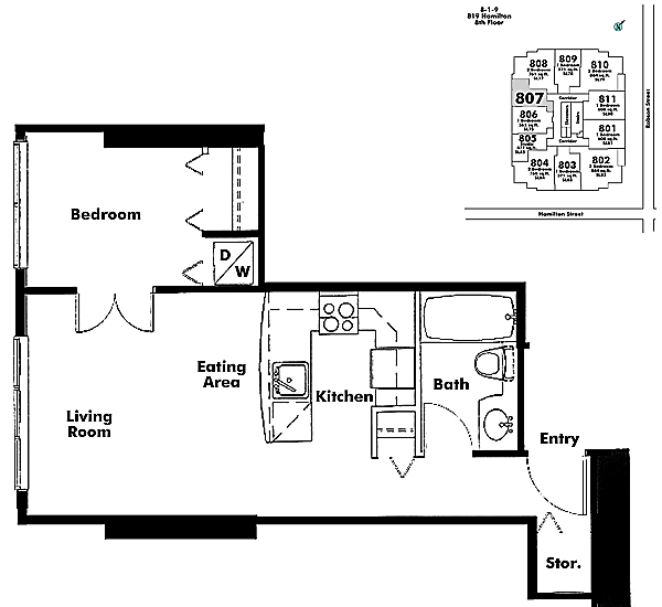 Floor plan 807