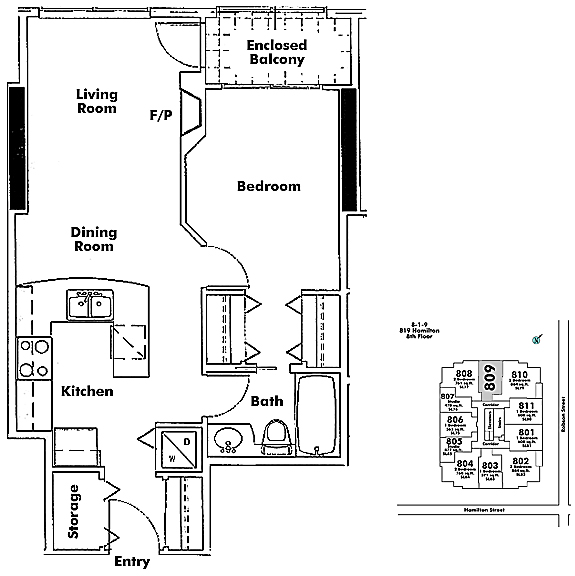 Floor plan 809