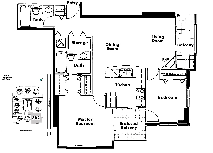 Floor plan 802