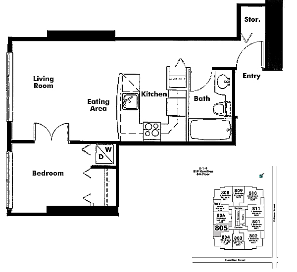 Floor plan 805