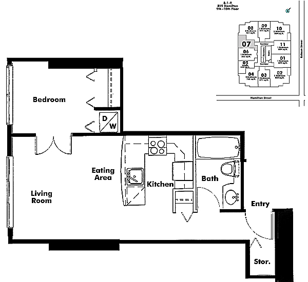 Floor plan 1007