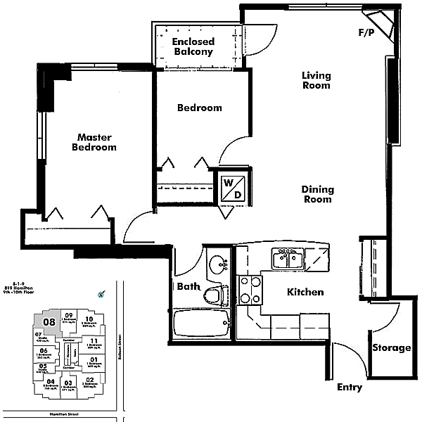 Floor plan 908