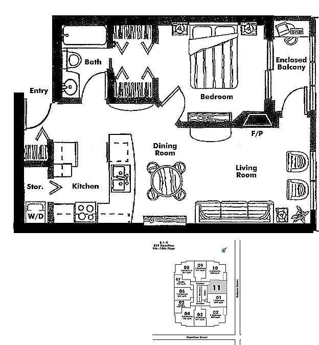 Floor plan 911