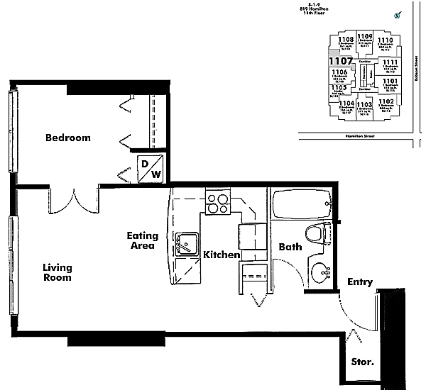 Floor plan 1107
