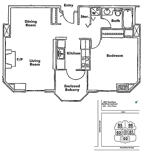 Floor plan 602