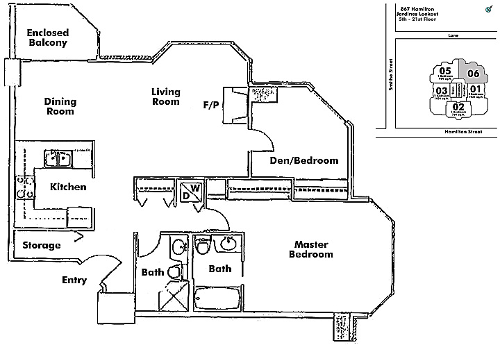 Floor plan 606