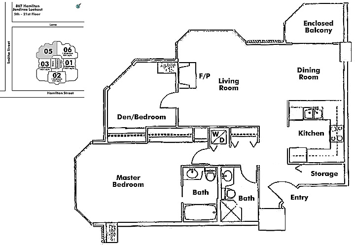 Floor plan 605