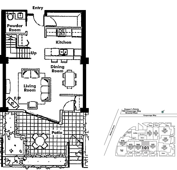 Floor plan TH101