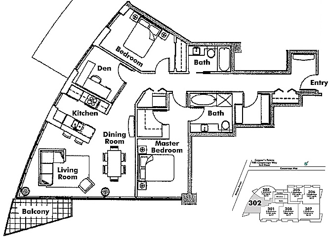 Floor plan 302