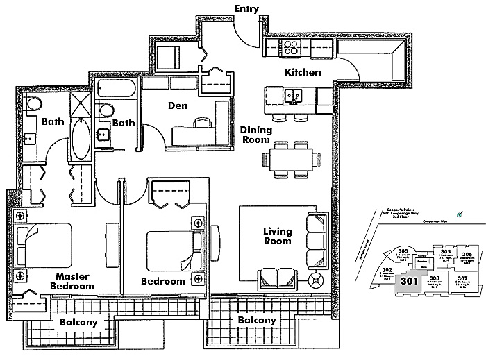 Floor plan 301