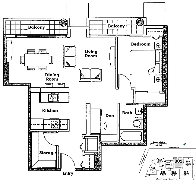 Floor plan 305