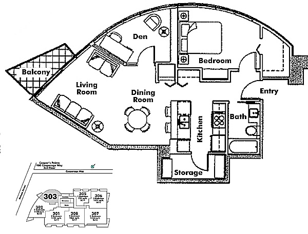 Floor plan 303
