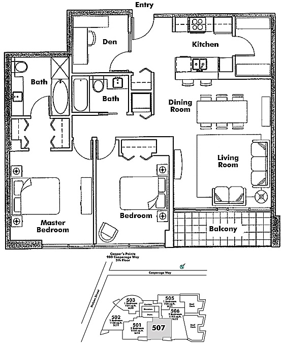 Floor plan 507