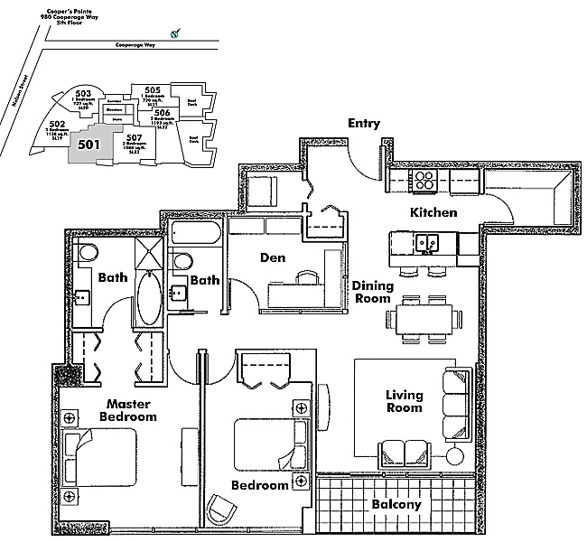 Floor plan 501