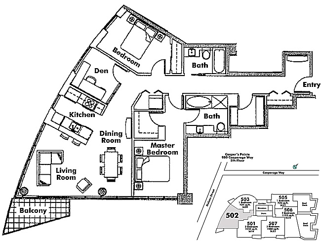 Floor plan 502
