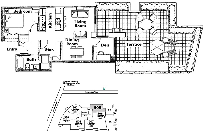 Floor plan 505