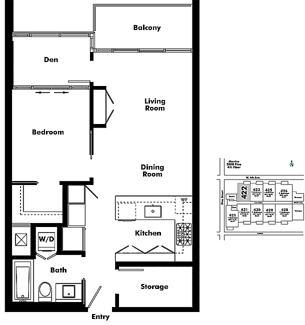 Floor plan 422