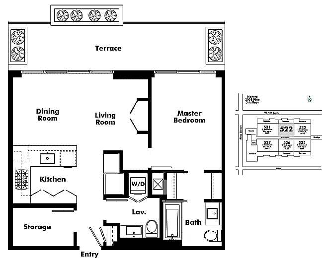 Floor plan 522