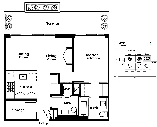 Floor plan 523