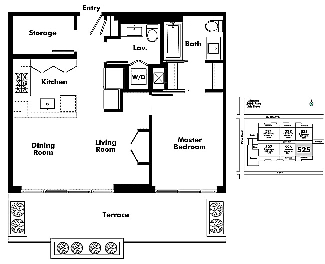 Floor plan 525