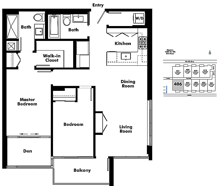 Floor plan 406