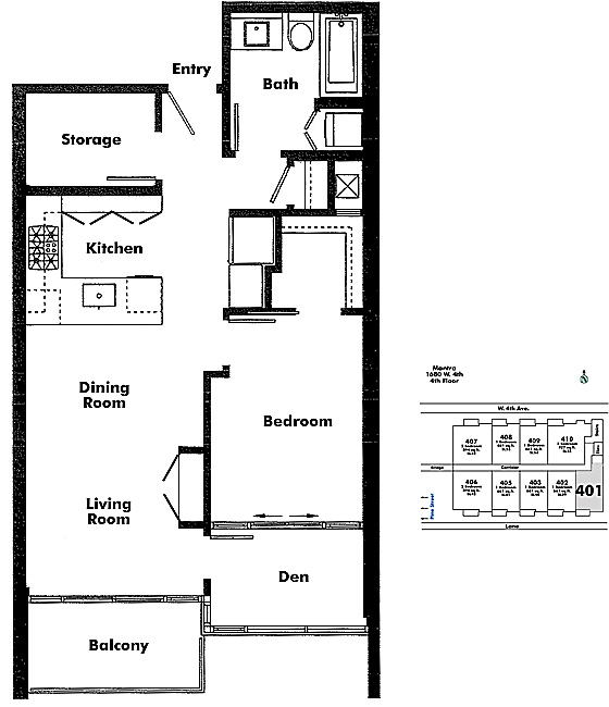 Floor plan 401