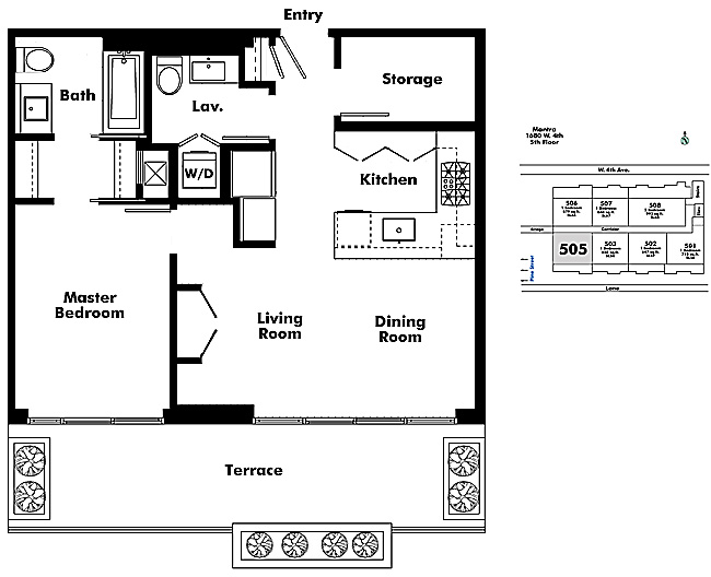 Floor plan 505